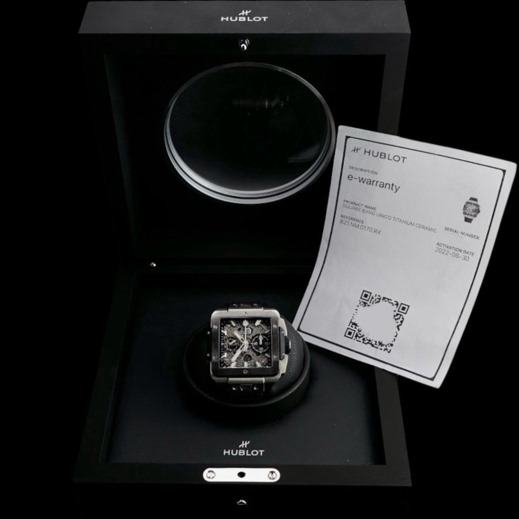 HUBLOT Square Bang Unico, 42m Titanium Ceramic 821.NM.0170.RX Full Collector Set