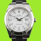 Rolex 126334 Datejust 41 - White Dial Oyster Steel Bracelet - FULL SET - Mint