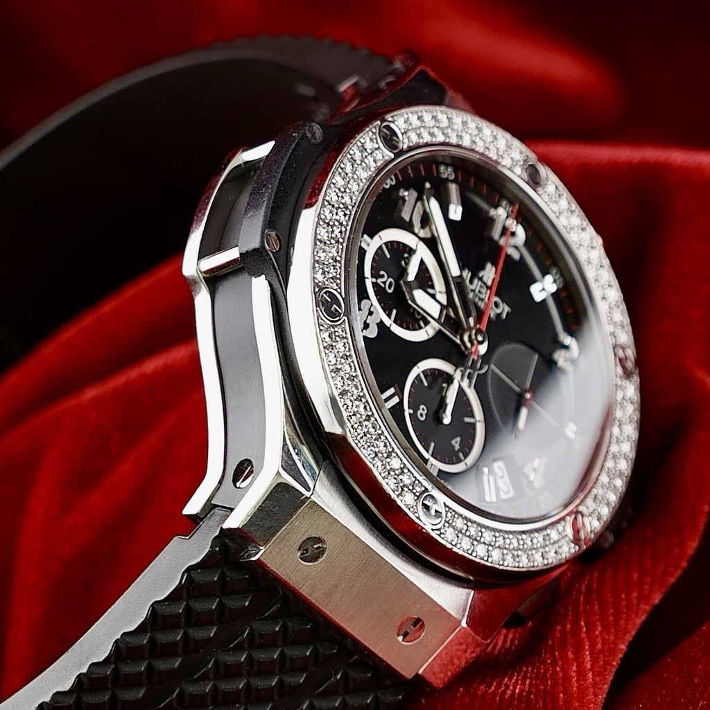 Hublot Big Bang 41mm Steel Diamond Chronograph 341.SX.130.RX.114 - FULL SET