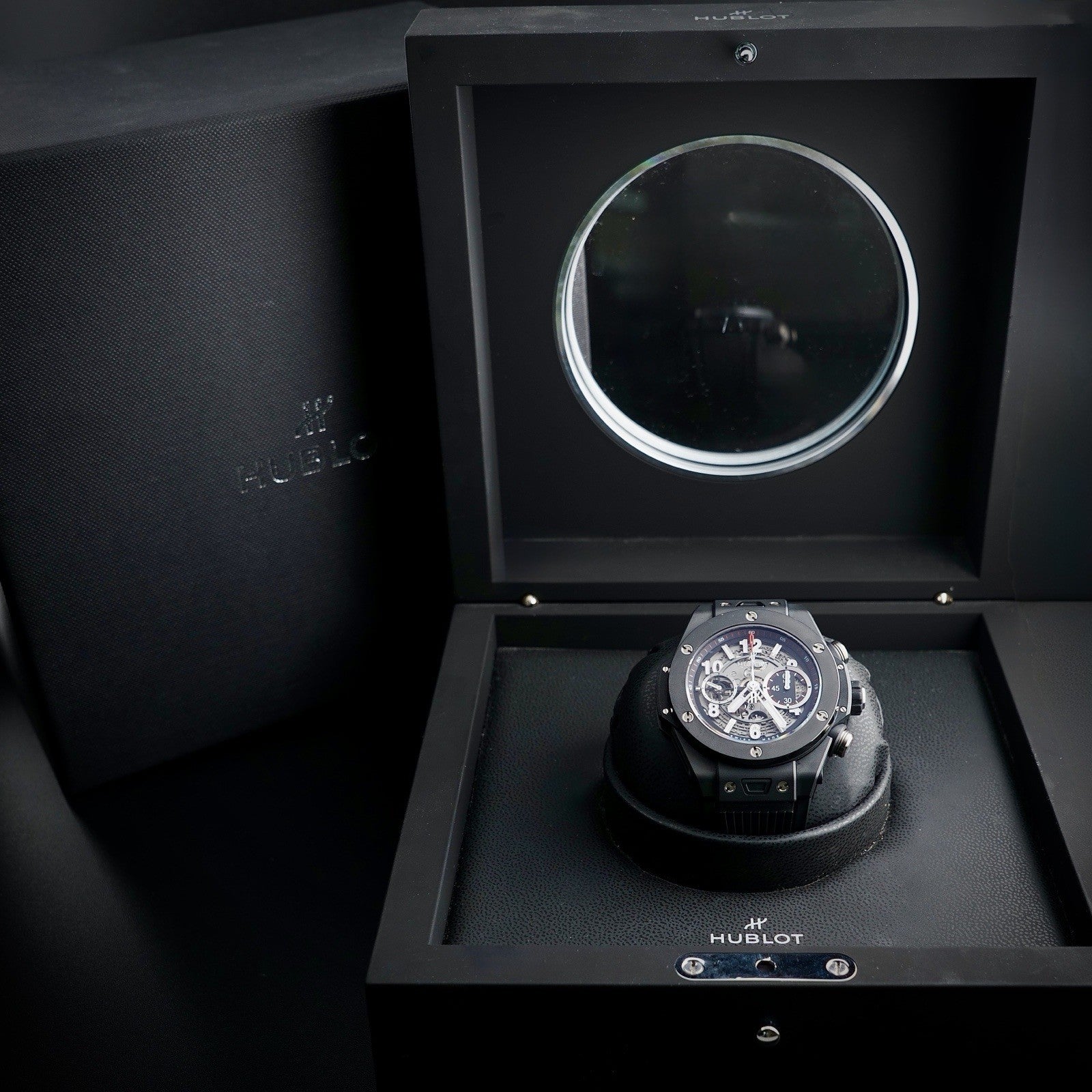 Hublot Big Bang Unico 411.CI.1170.RX Black Ceramic Titanium 45mm +4 Extra Straps