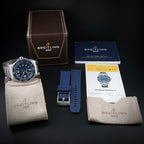 Breitling Superocean A17367 Blue Dial 44mm, Bracelet & OEM Extra Strap, Box Docs