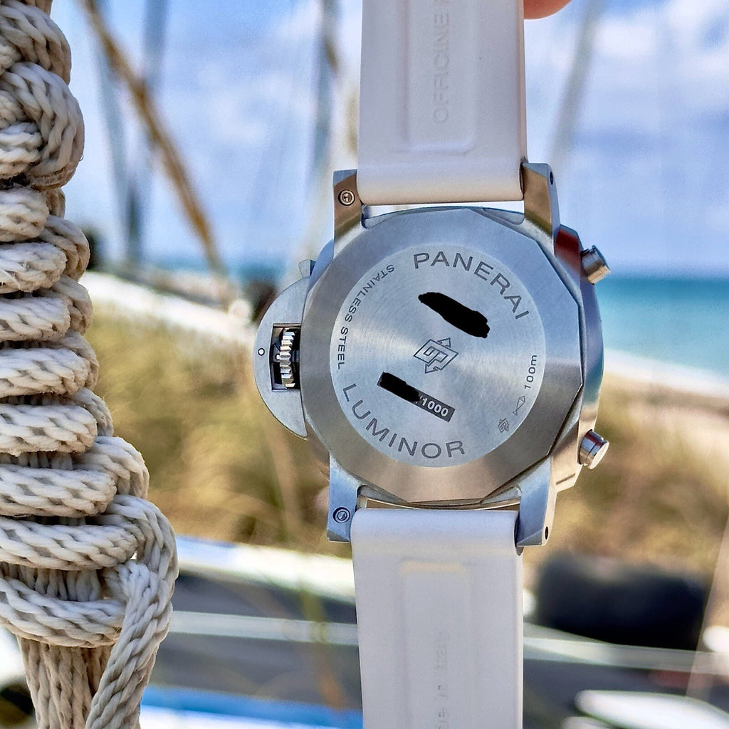 Panerai Luminor Luna Rossa Chrono Blue Dial Steel PAM01303 Full Set Limited Ed.