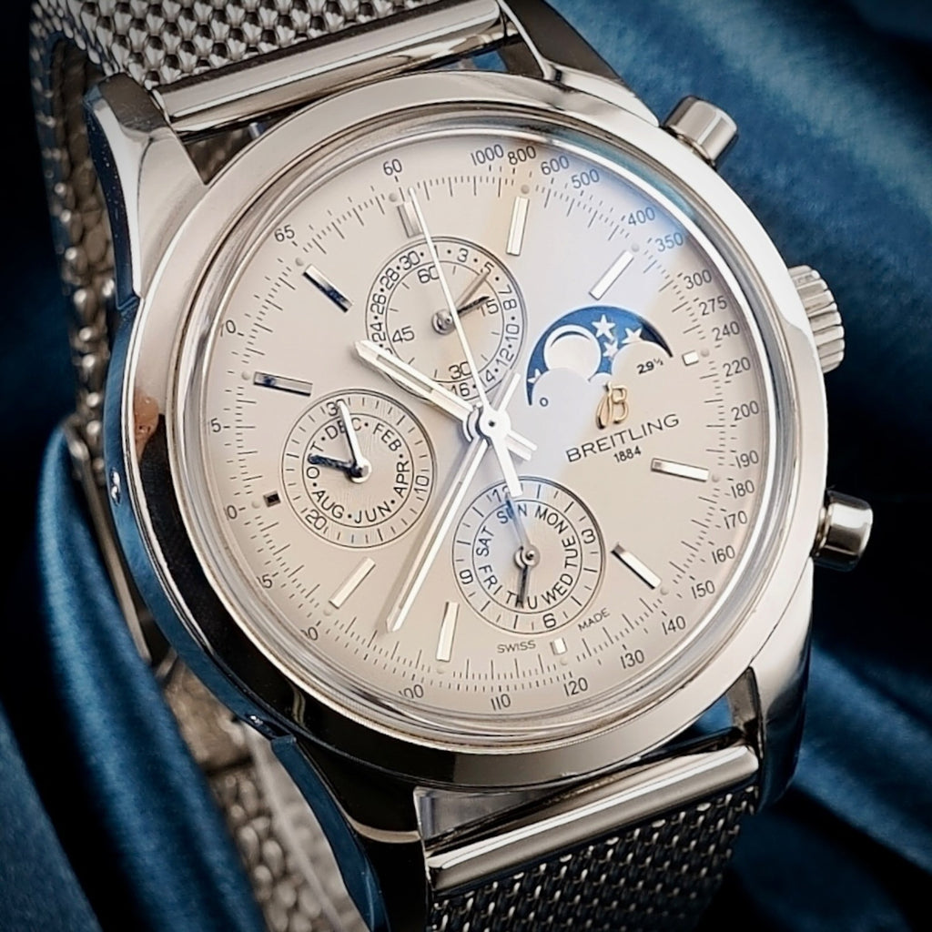 Breitling Transocean Chronograph 1461 - Moonphase A19310 43mm - Steel Bracelet