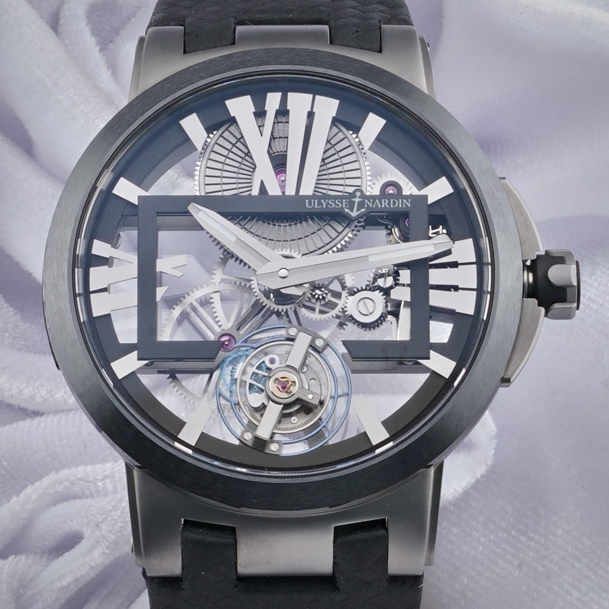 Ulysse Nardin Executive Skeleton Tourbillon 1713-139 Titanium 45MM - FULL SET