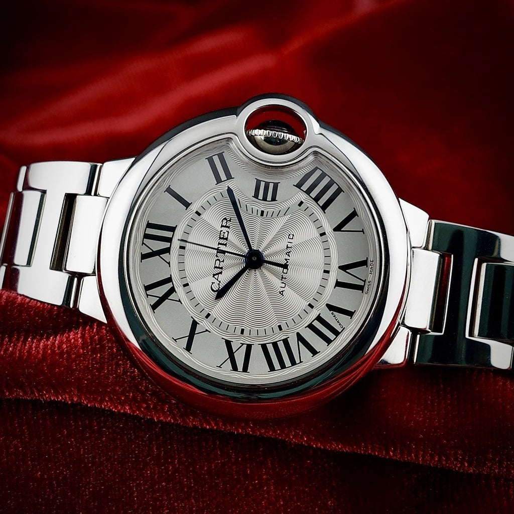 Cartier Ballon Bleu 33mm Automatic Mechanical Movement FULL SET -4 Year Warranty