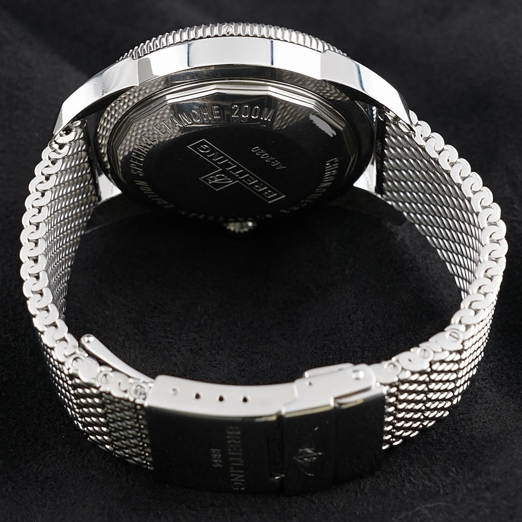 Breitling Superocean AB2020 BLUE 46mm Steel Bracelet, WARRANTY & Box & Docs