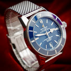 Breitling Superocean Heritage II Blue Dial 46mm Automatic AB2020 Steel Bracelet