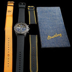 Breitling Avenger Seawolf Blacksteel Chron Limited Ed 1000 Pieces 45m 3 Straps