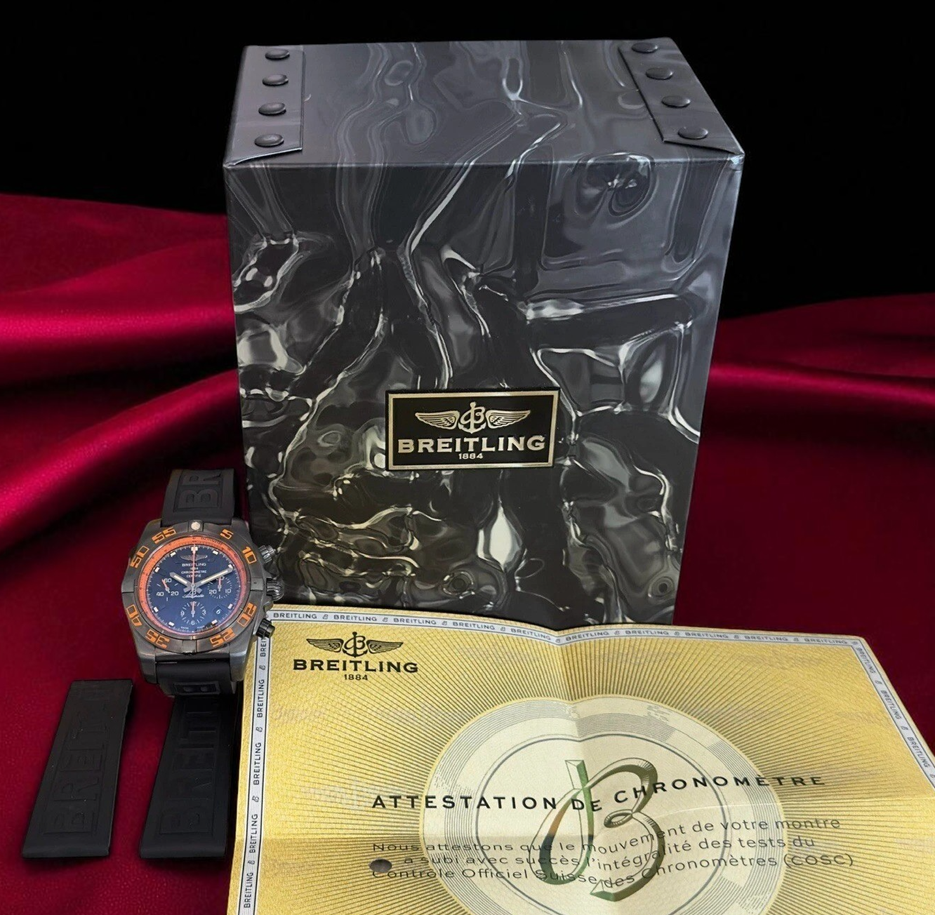 Breitling Chronomat 44 Raven 44mm Auto Blacksteel MB0111C2/BD07