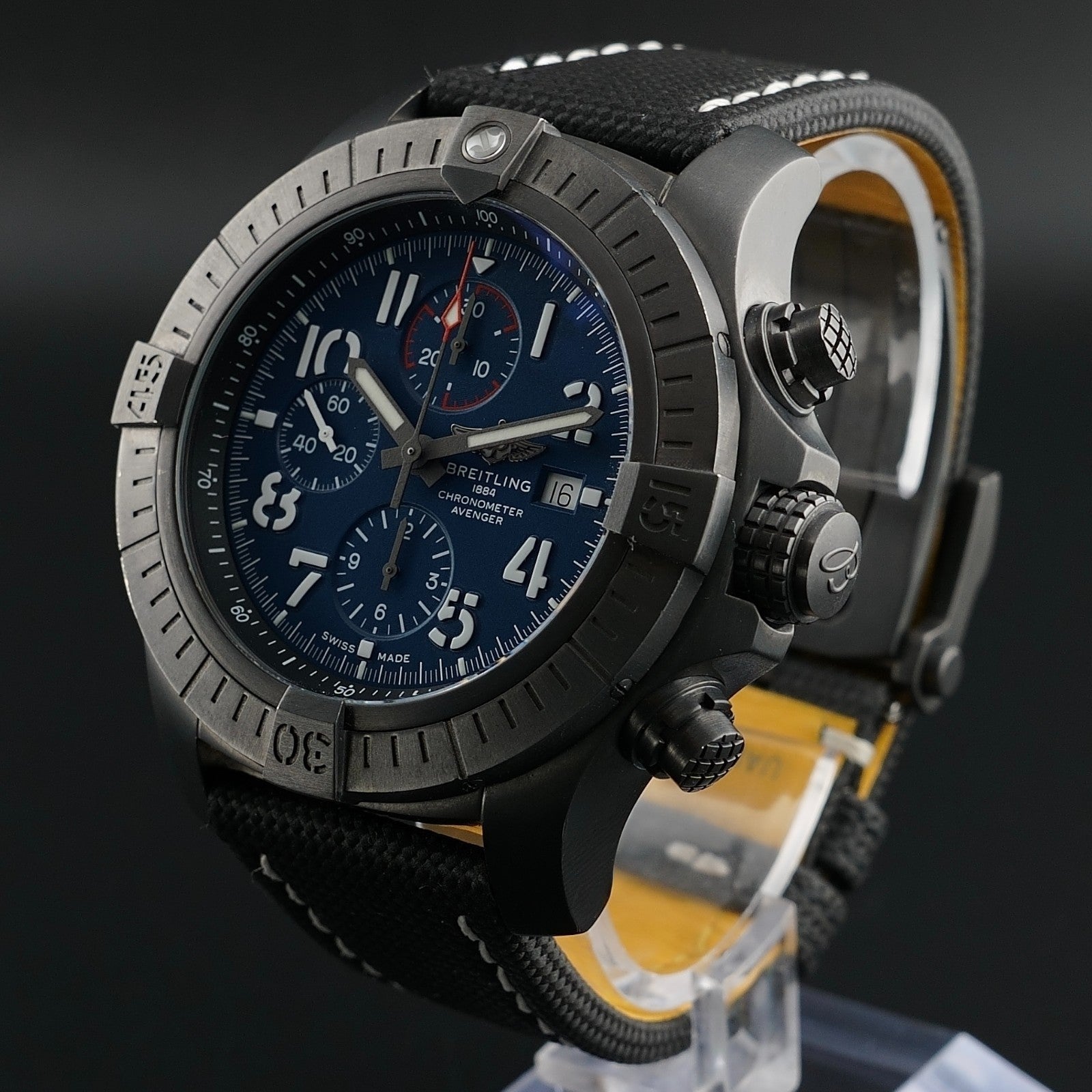 Breitling Super Avenger V13375 Night Mission Titanium 48mm Chrono MINT CONDITION