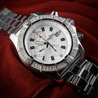 Breitling Super Avenger A13370 | White Dial | 48mm Diamond Bezel | Box & WFT Ext