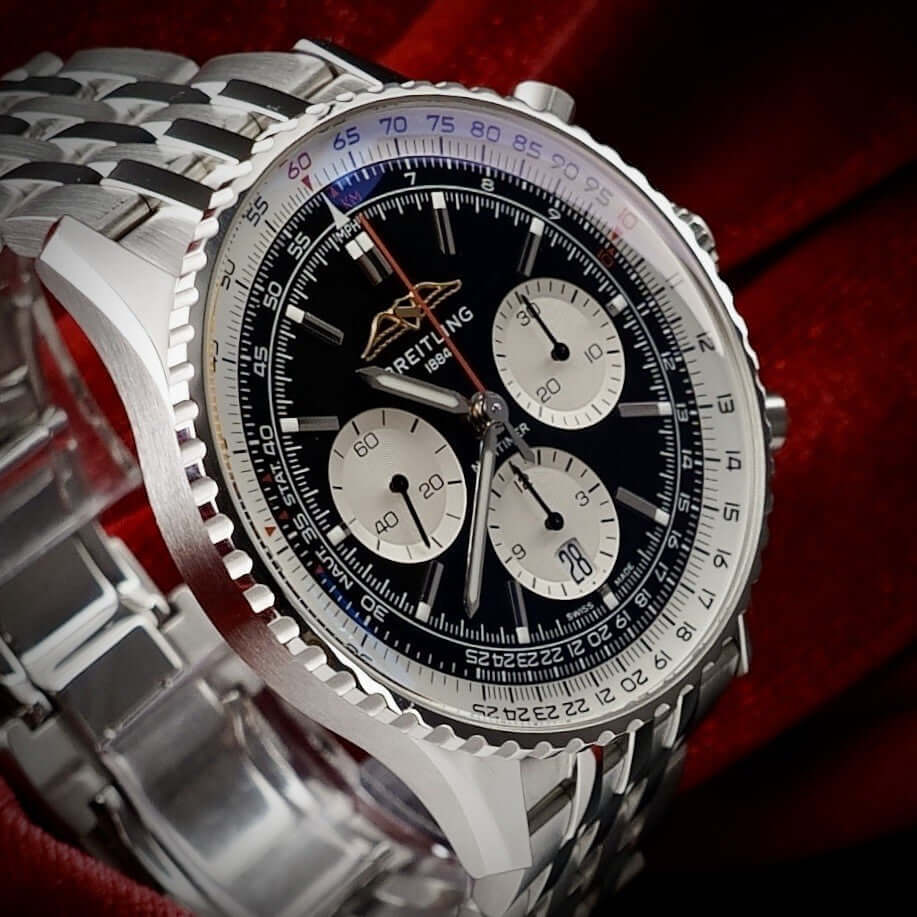 Breitling Navitimer B01 Chrono 43mm AB0138 Black Reverse Panda, 4 Year WARRANTY