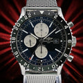 Breitling Chronoliner Y24310 GMT Chrono Reverse Panda Pilot Watch 46mm -Bracelet