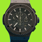 Hublot Aero Bang Carbon Fiber Big Bang Men's Skeleton Dial Watch  311.QX.1124.RX