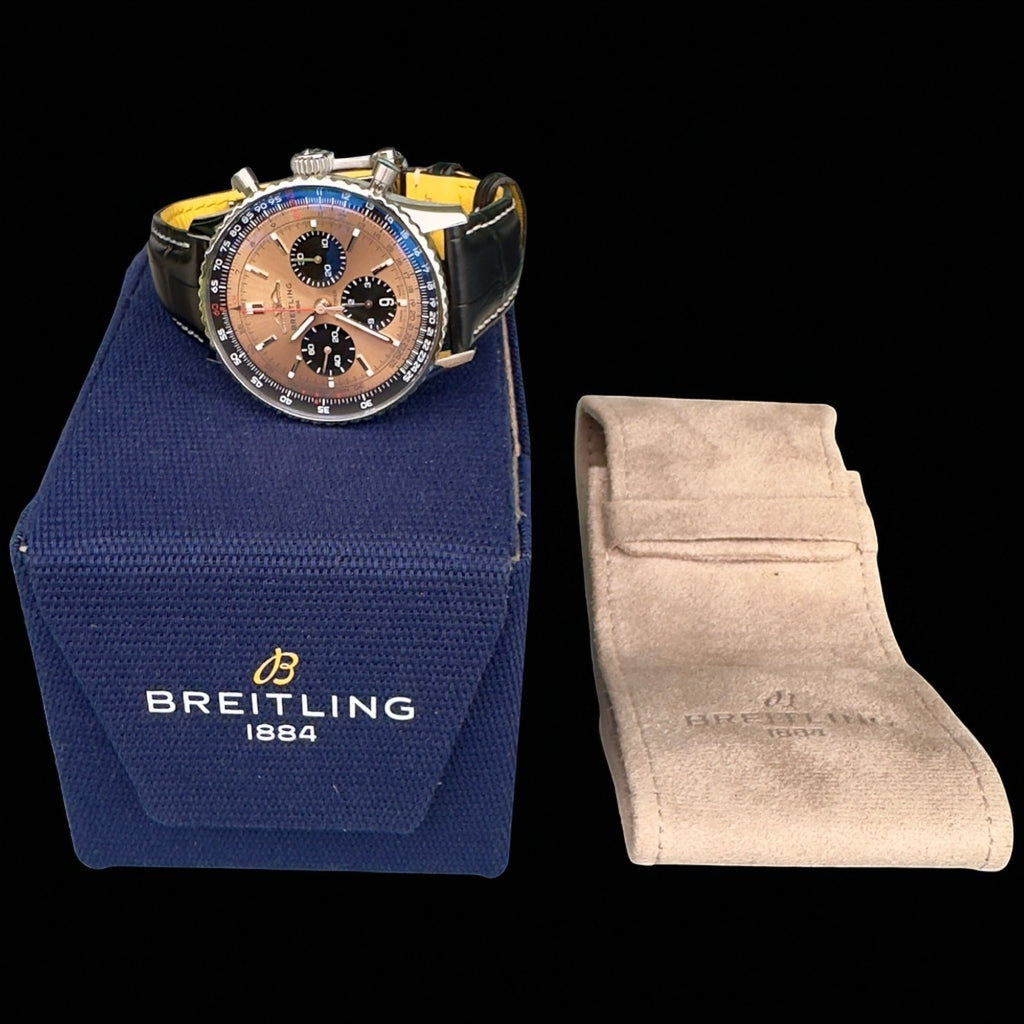 Breitling Navitimer B01 AB0138 43mm Copper/Black Dial, 3 Straps OEM 1YR Warranty
