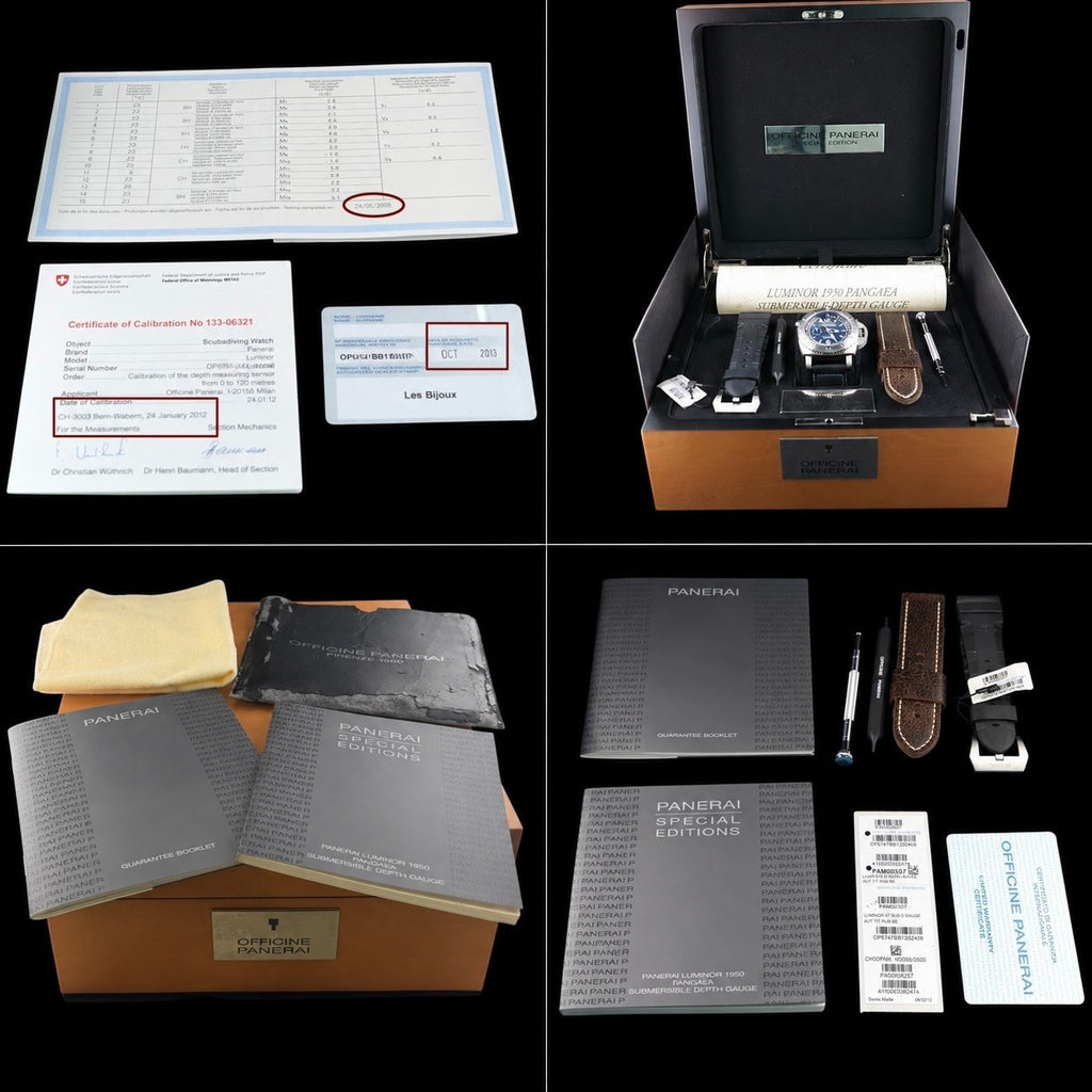 Panerai PAM00307 Luminor 1950 Pangaea Depth Gauge 47mm Mike Horn Full Set Ltd500