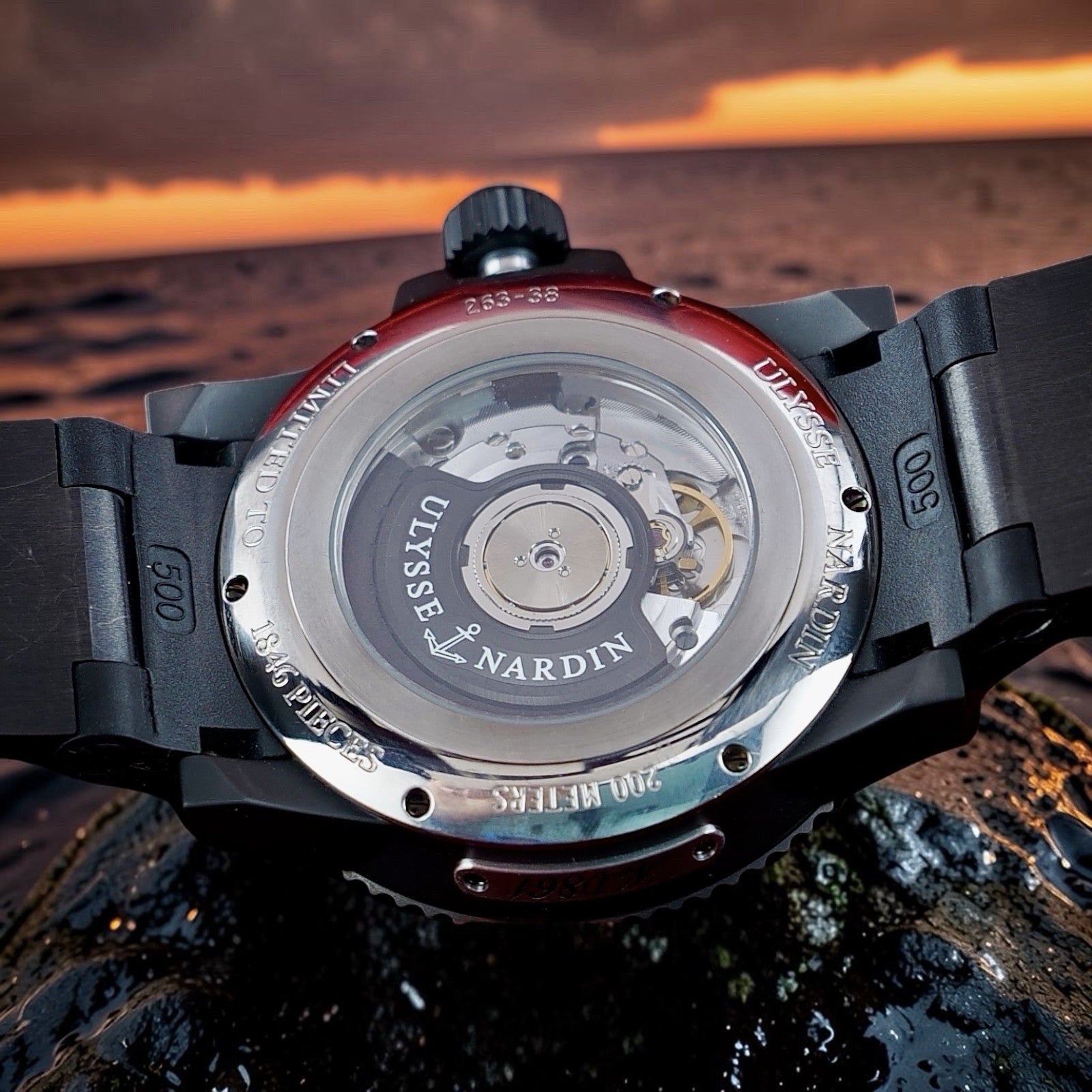 Ulysse Nardin Maxi Marine Diver Black Sea 263-38LE 43mm Limited Edition Box&Book
