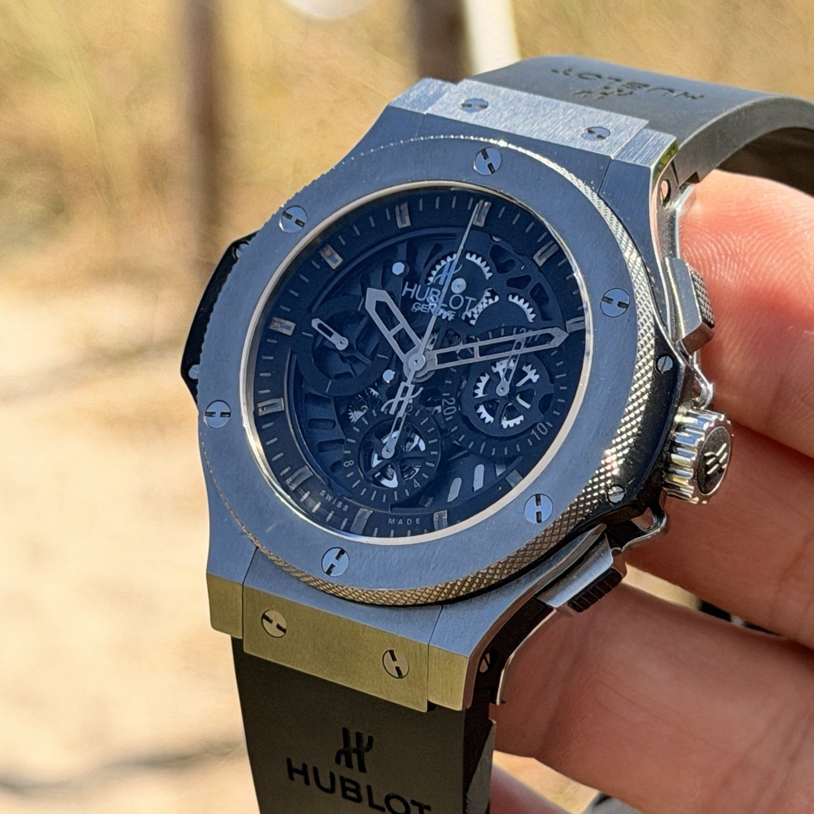 Hublot Big Bang Aero Bang 44mm TUNGSTEN Limited 310.KX.1140.RX Skeleton Chrono