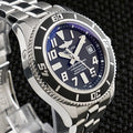 Breitling Superocean 42mm - Black Dial -Steel Bracelet & Extra Strap,  A17364