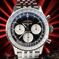 Breitling Navitimer B01 Chrono 43mm AB0138 Black Reverse Panda, 4 Year WARRANTY