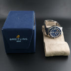 Breitling Superocean A17366 - Blue Dial, 42mm, Box, Digtal Docs, Steel Bracelet
