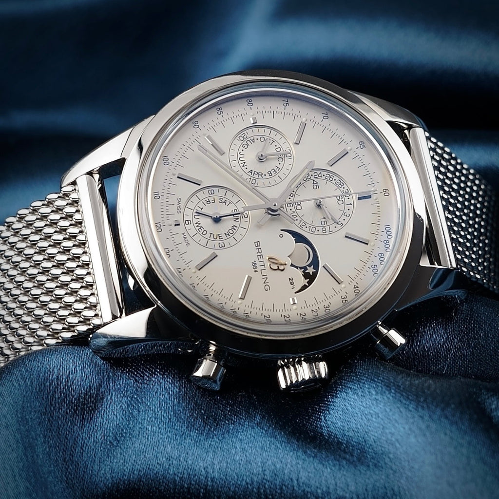 Breitling Transocean Chronograph 1461 - Moonphase A19310 43mm - Steel Bracelet