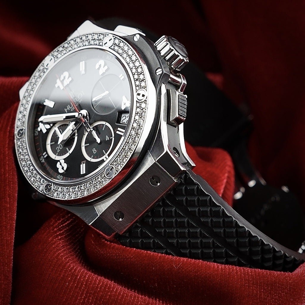 Hublot Big Bang 41mm Steel Diamond Chronograph 341.SX.130.RX.114 - FULL SET