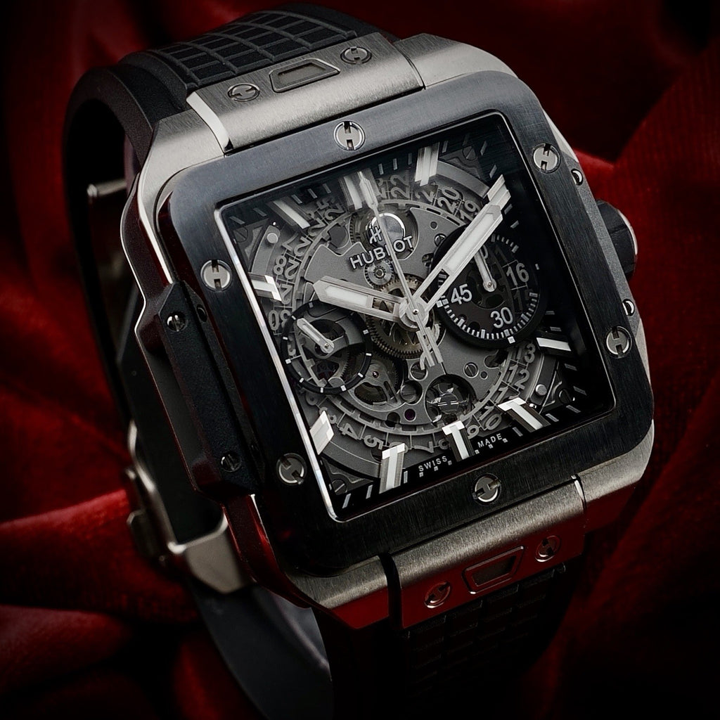 HUBLOT Square Bang Unico, 42m Titanium Ceramic 821.NM.0170.RX Full Collector Set