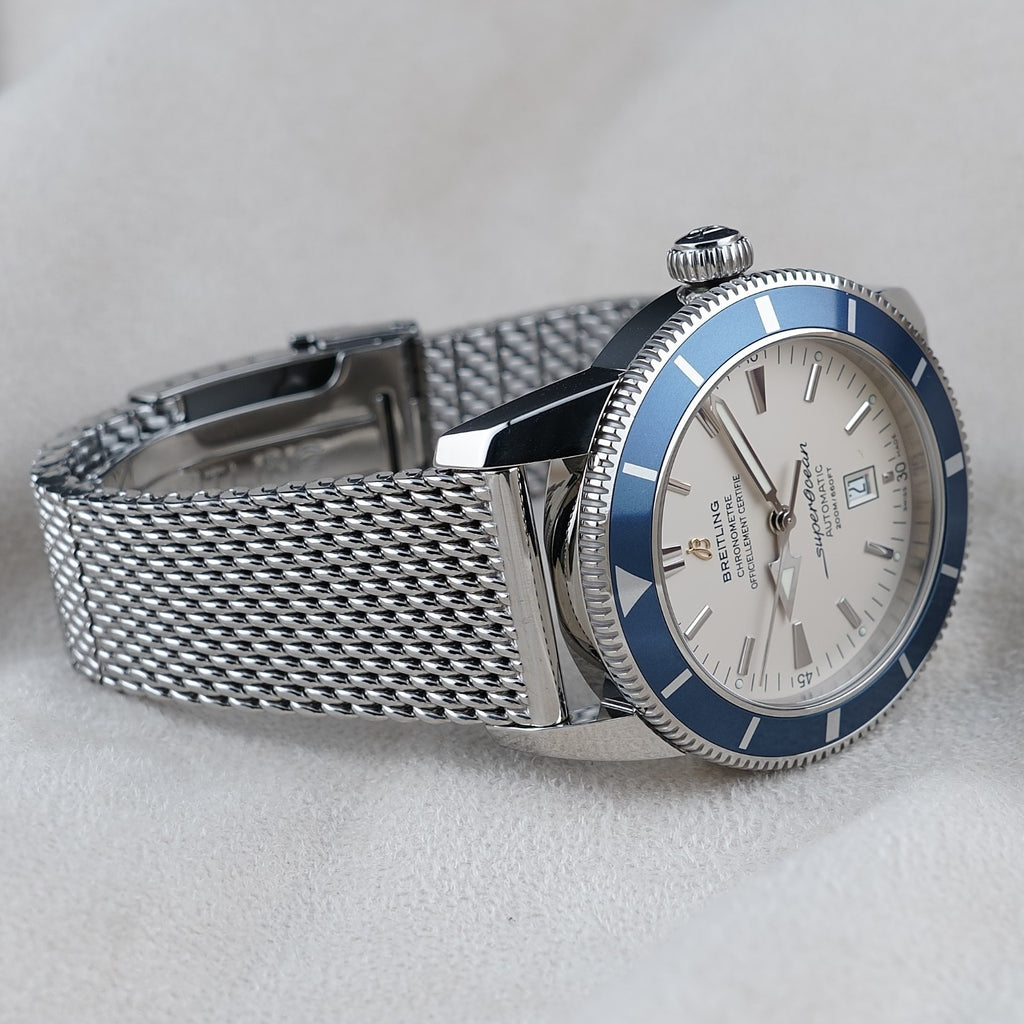 Breitling Superocean 46mm Heritage A17320 Cream Dial, Steel Bracelet,Extra Strap