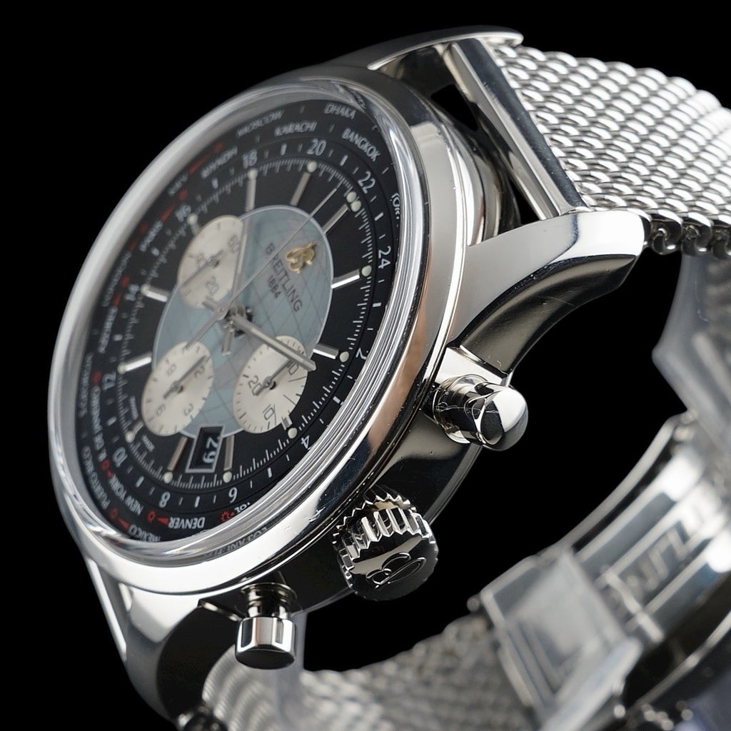 Breitling Transocean Unitime AB0510 – World Time Chronograph B05