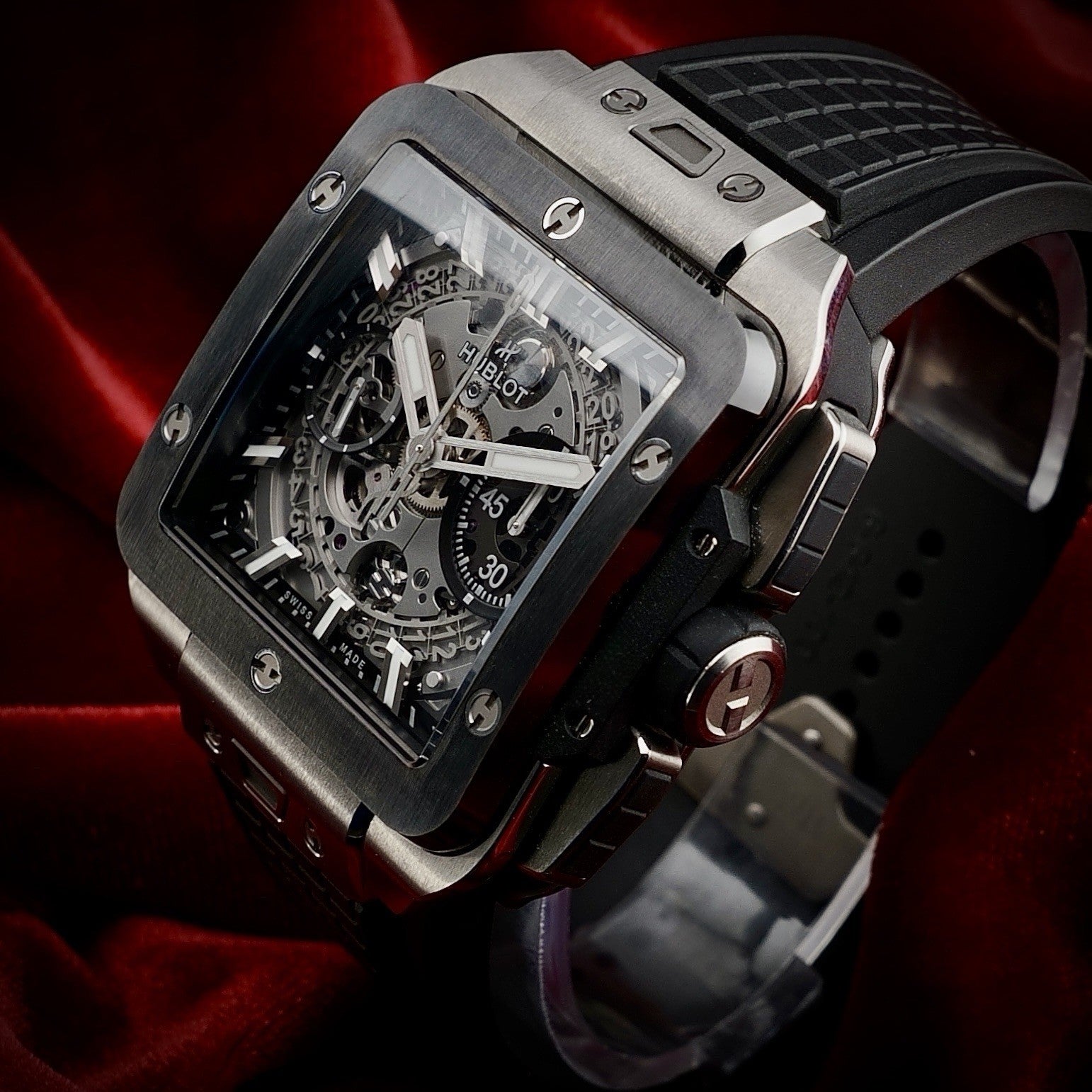 HUBLOT Square Bang Unico, 42m Titanium Ceramic 821.NM.0170.RX Full Collector Set