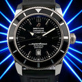 Breitling Superocean Heritage 46mm A17320 - Black Dial - Box Rubber Strap