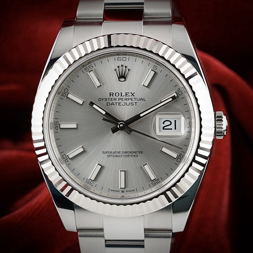 2024 Rolex 126334 Datejust 41 -Silver Dial Oyster Steel Bracelet MINT Box & Card