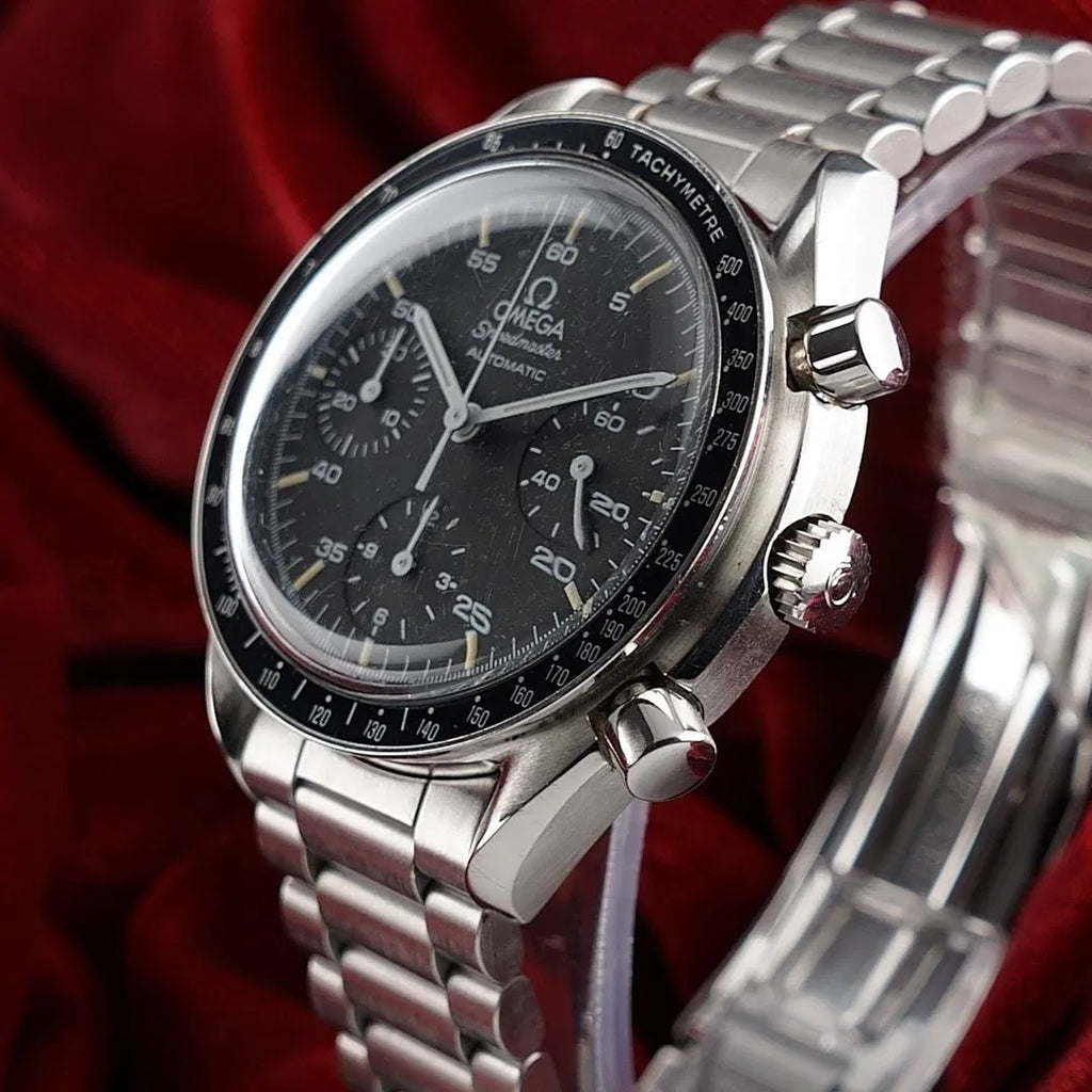 OMEGA Speedmaster Reduced Auto 39mm Black Dial 3510.50.00 Box & Cards Moon Watch