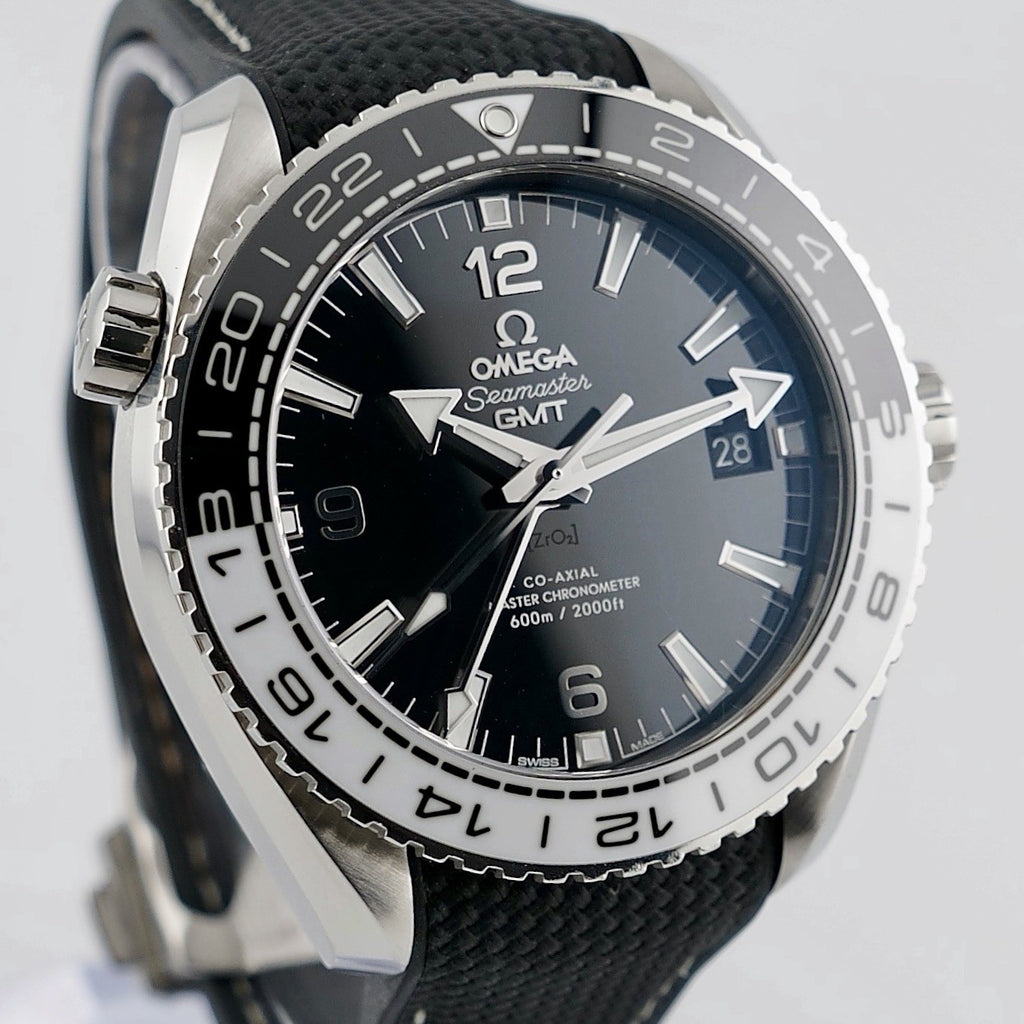 OMEGA Seamaster Planet Ocean GMT 43.5mm OREO Auto 600m Black Dial Full Set,Cards