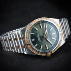 Breitling Chronomat 36 South Sea Two-Tone Gold Green Diamond Gem Bezel U10380
