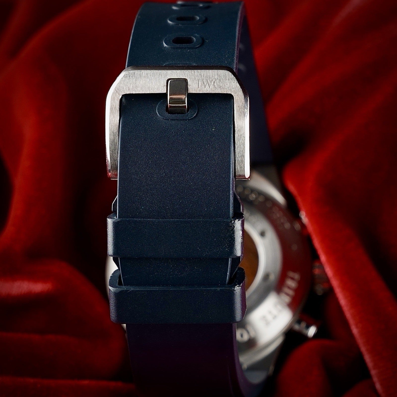 IWC Aquatimer Chronograph - 44mm Cousteau IW378201 - Blue Dial - Wood Inlay