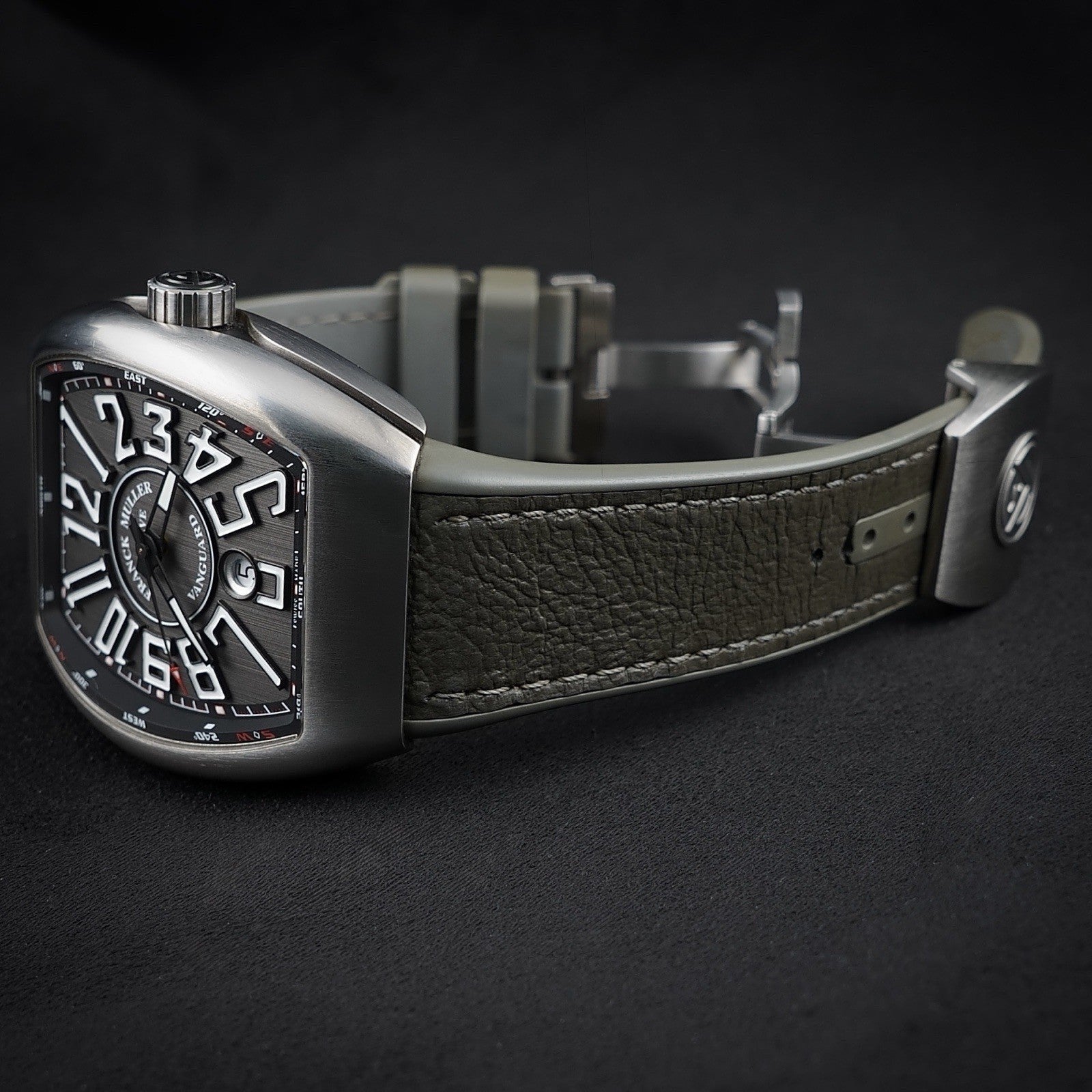 Franck Muller Vanguard TT BR NR V 45 SC DR - Titanium Case - Grey Dial 45mm