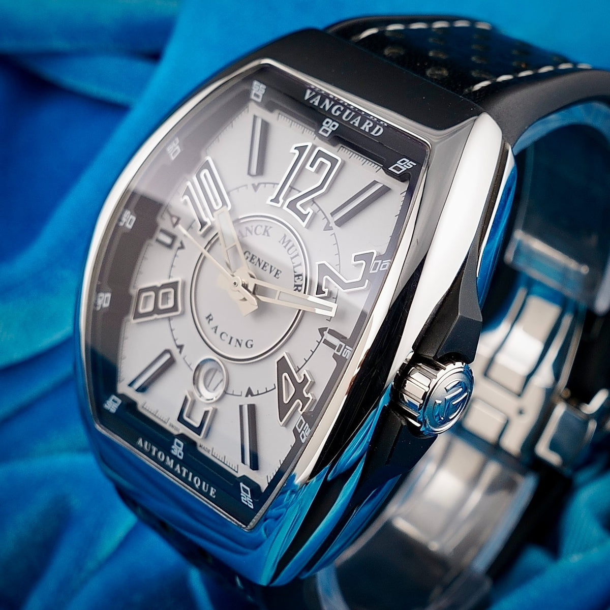 Franck Muller Vanguard Racing V45SCDT White Dial Automatic Full Set Box Papers