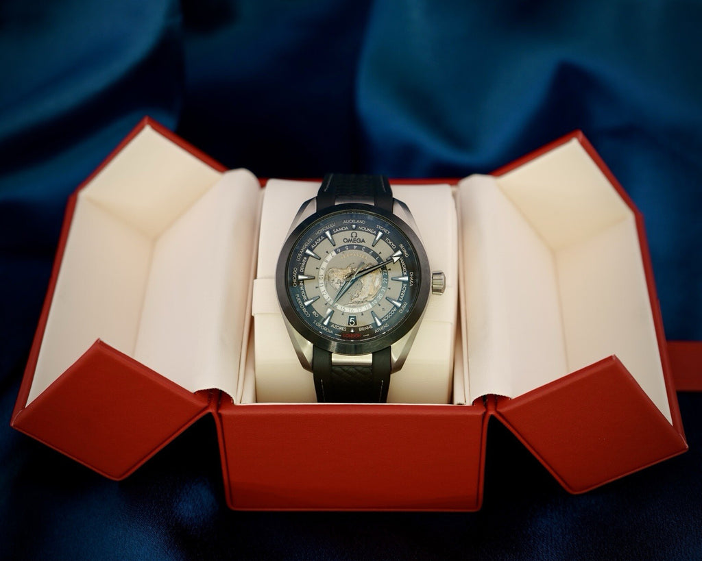 Omega Seamaster Aqua Terra Worldtimer TITANIUM 43mm 220.92.43.22.99.001 Full Set