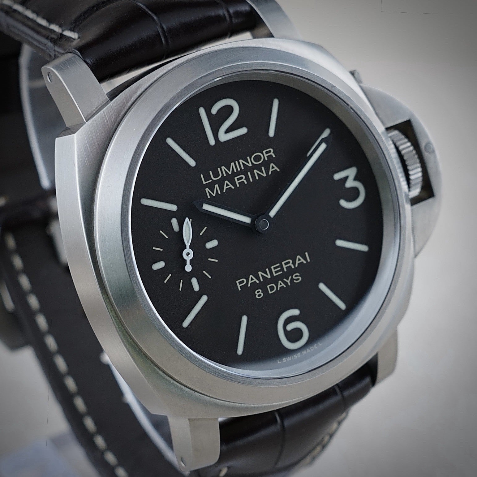 Panerai Luminor Marina PAM00564 Brown Dial 8 Days Full Set Box Papers Two Straps