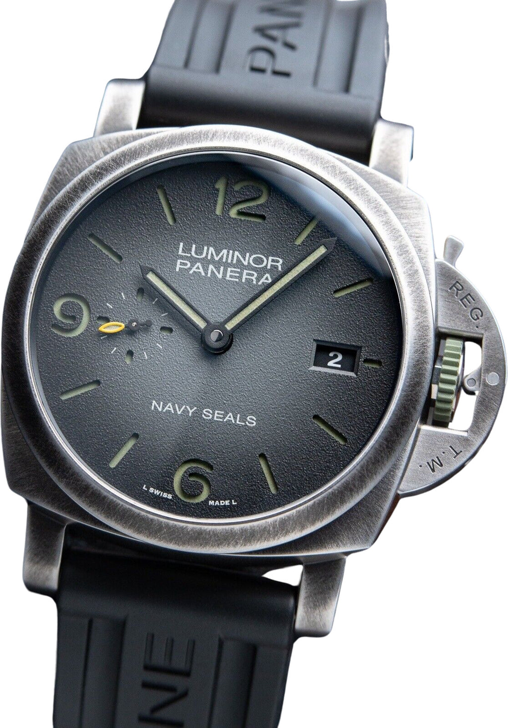 Panerai Luminor Marina Navy SEALS 44mm, PAM01412, Full Set, 4 Straps & 2 Buckles