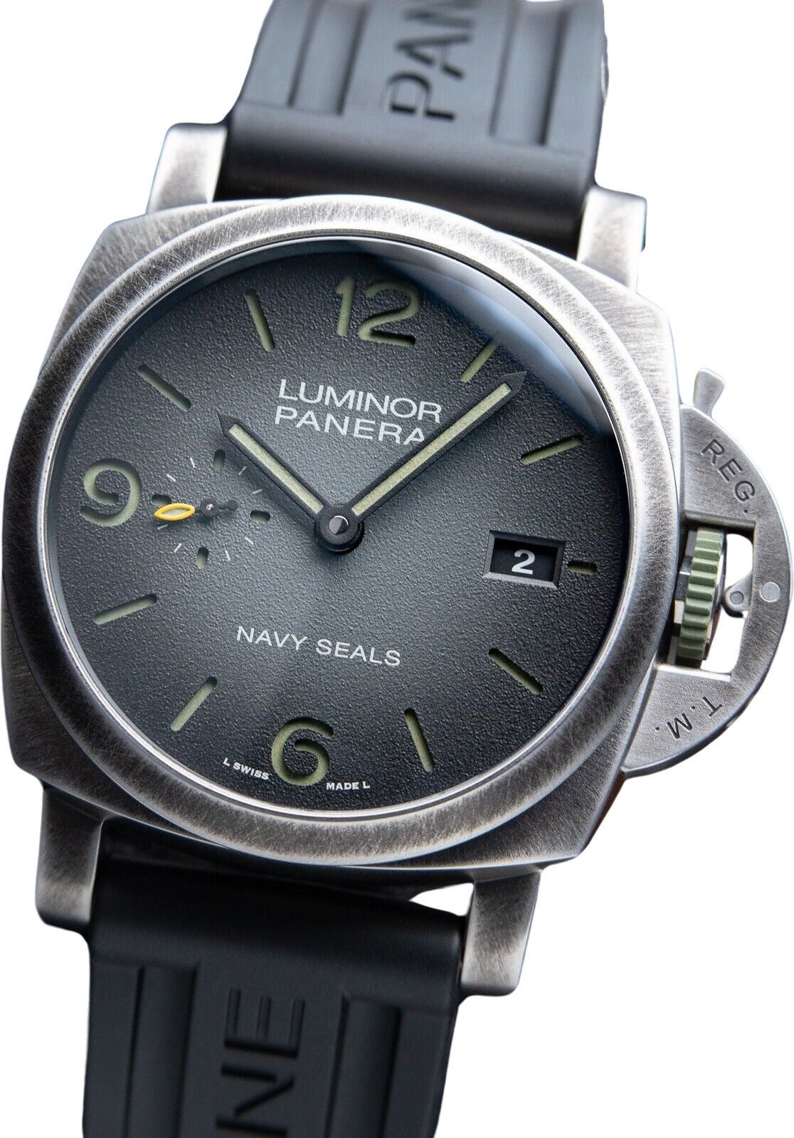 Panerai Luminor Marina Navy SEALS 44mm, PAM01412, Full Set, 4 Straps & 2 Buckles