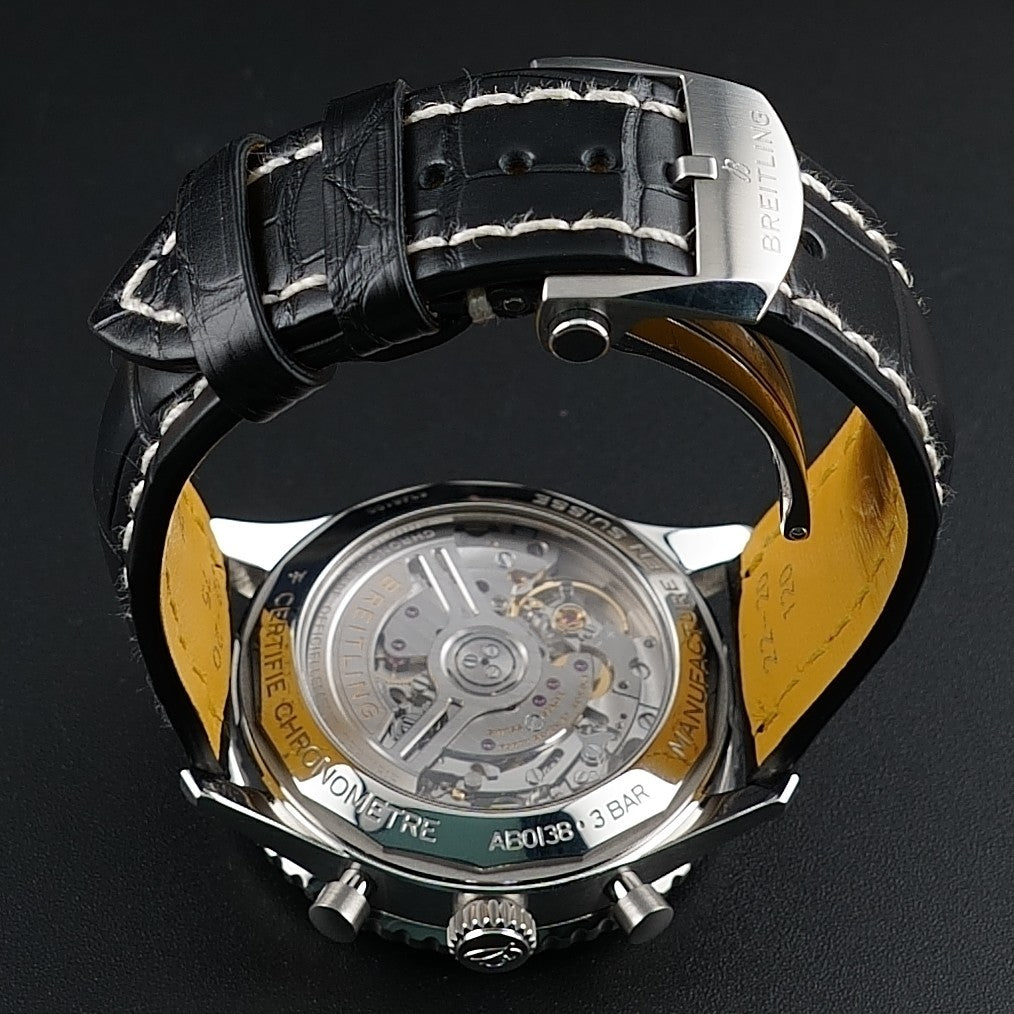 Breitling Navitimer AB0138 43mm Silver Dial -FULL SET- Bracelet & Strap WARRANTY