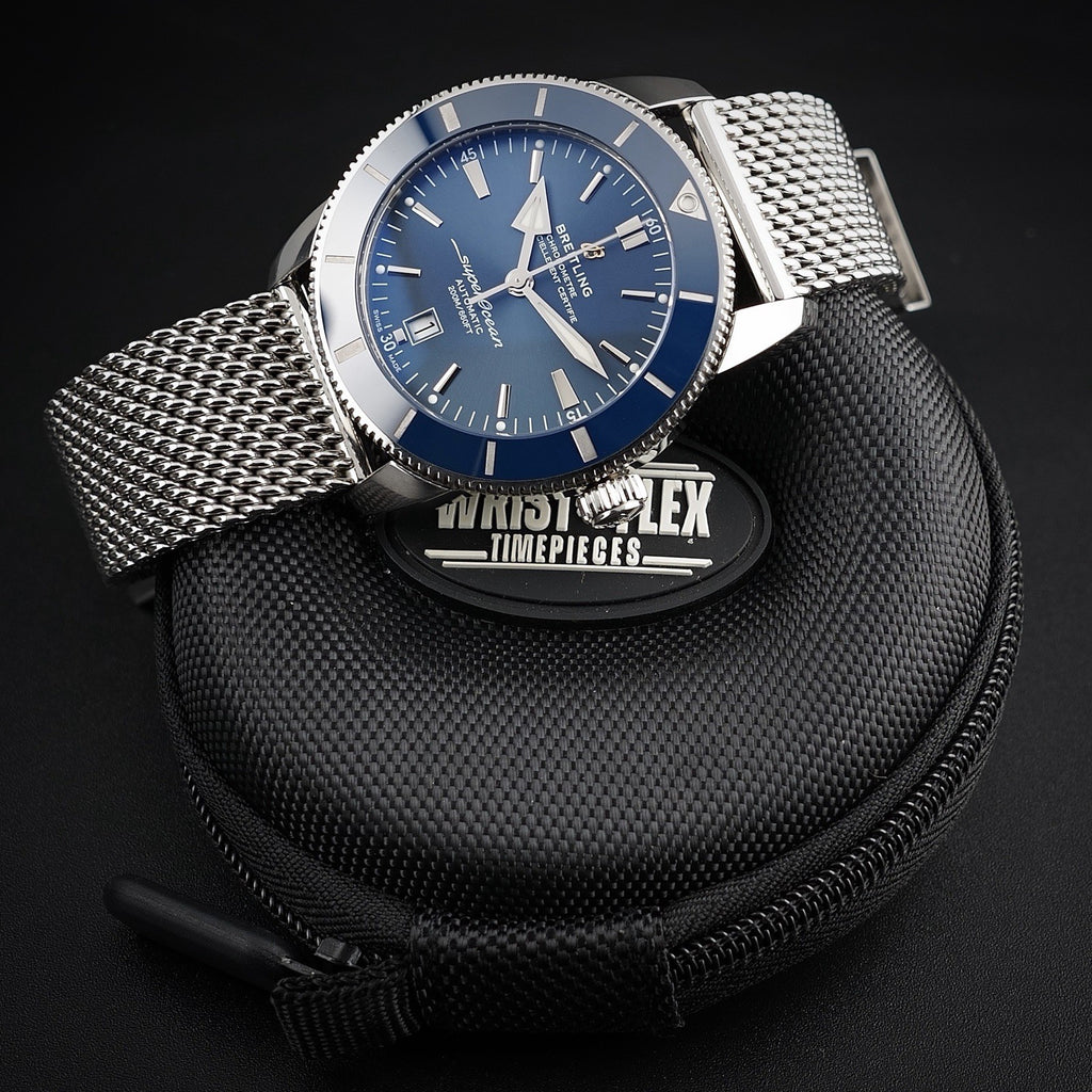 Breitling Superocean AB2020 BLUE 46mm Steel Bracelet, WARRANTY & Box & Docs