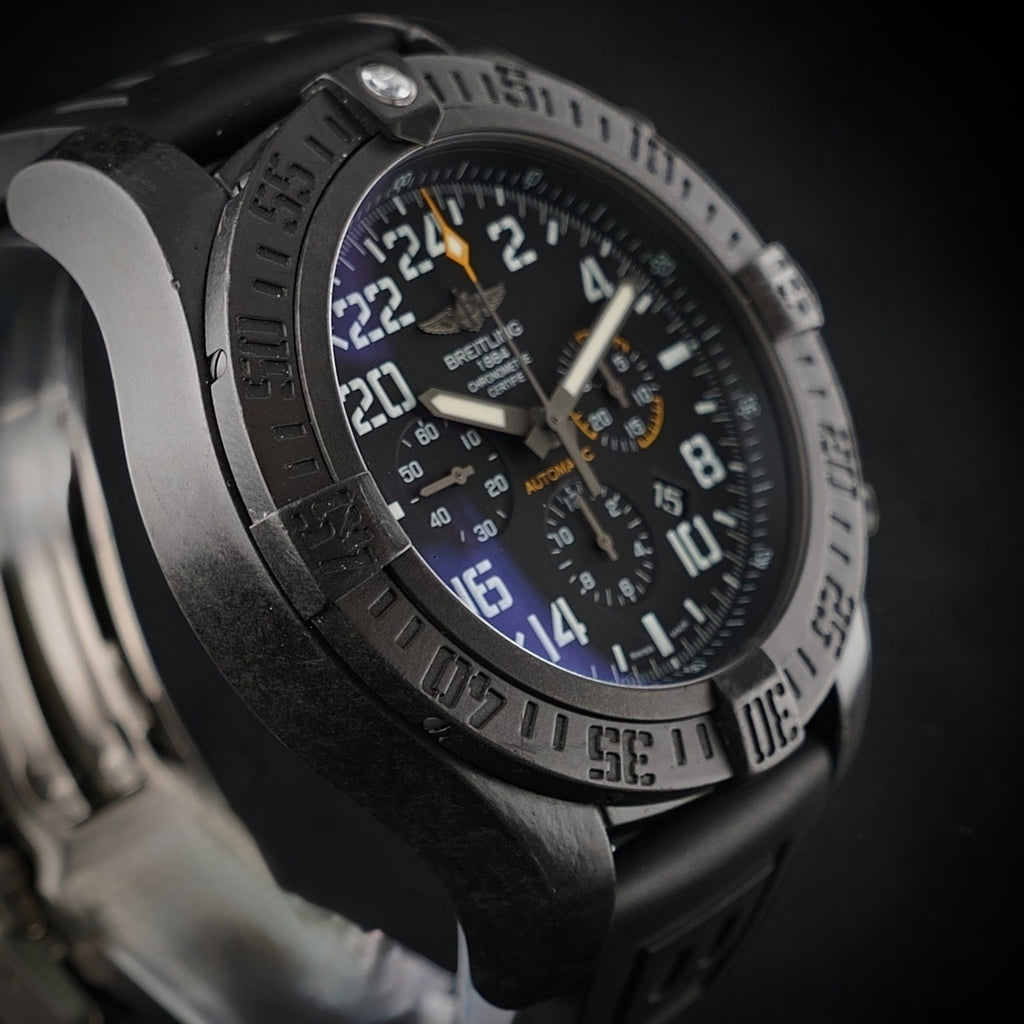 Breitling Avenger Hurricane 50mm Black 24H Dial Complete Set - Military XB1210