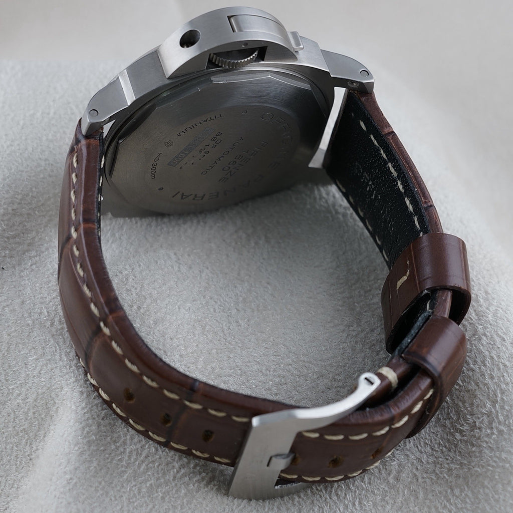 Panerai Luminor Marina PAM00240 Titanium 44mm Brown Dial, Full Set, Extra Straps