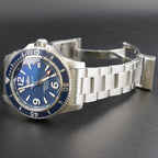 Breitling Superocean A17366 - Blue Dial, 42mm, Box, Digtal Docs, Steel Bracelet