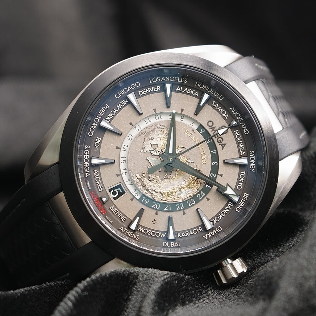 Omega Seamaster Aqua Terra Worldtimer TITANIUM 43mm 220.92.43.22.99.001 Full Set