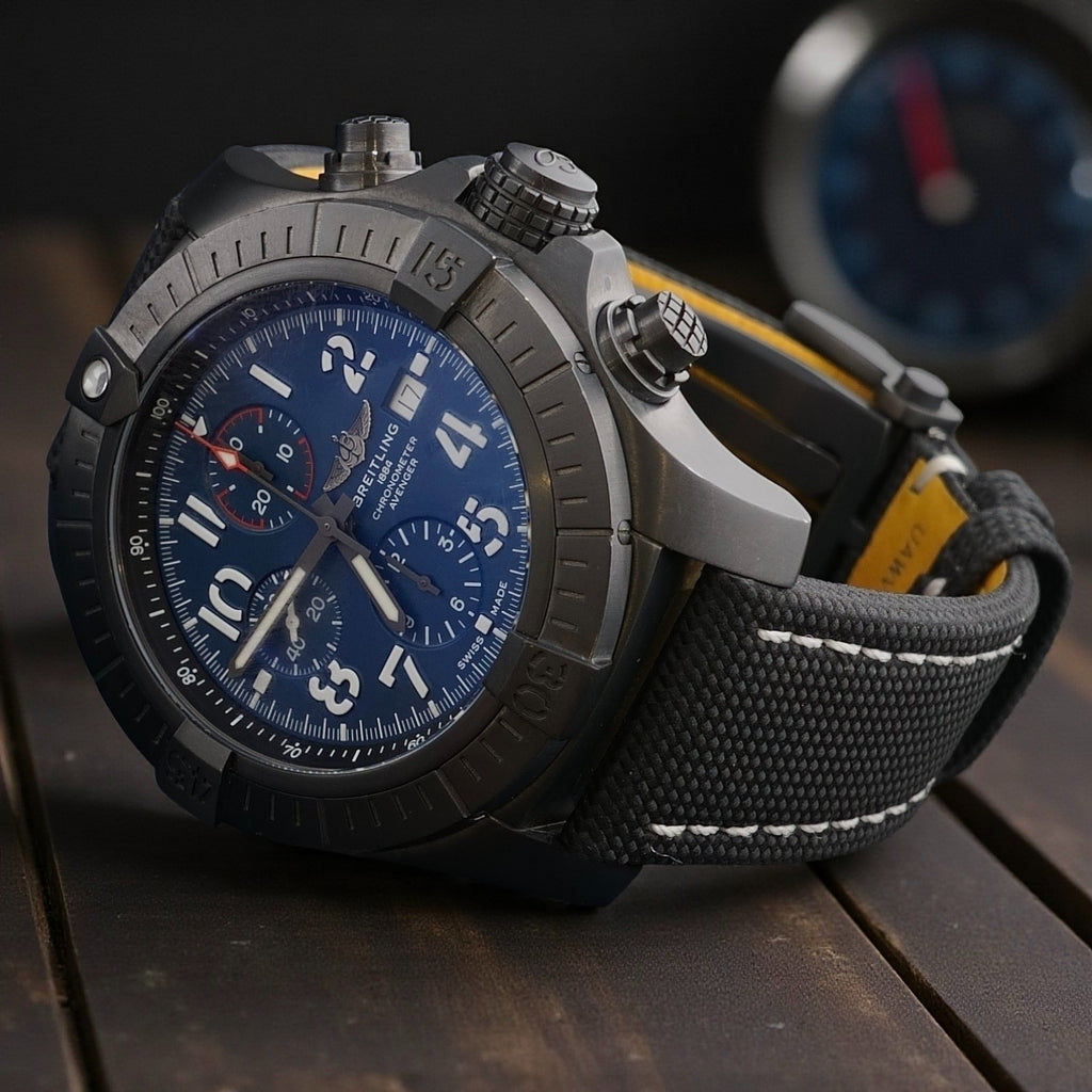 Breitling Super Avenger V13375 Night Mission Titanium 48mm Chrono MINT CONDITION